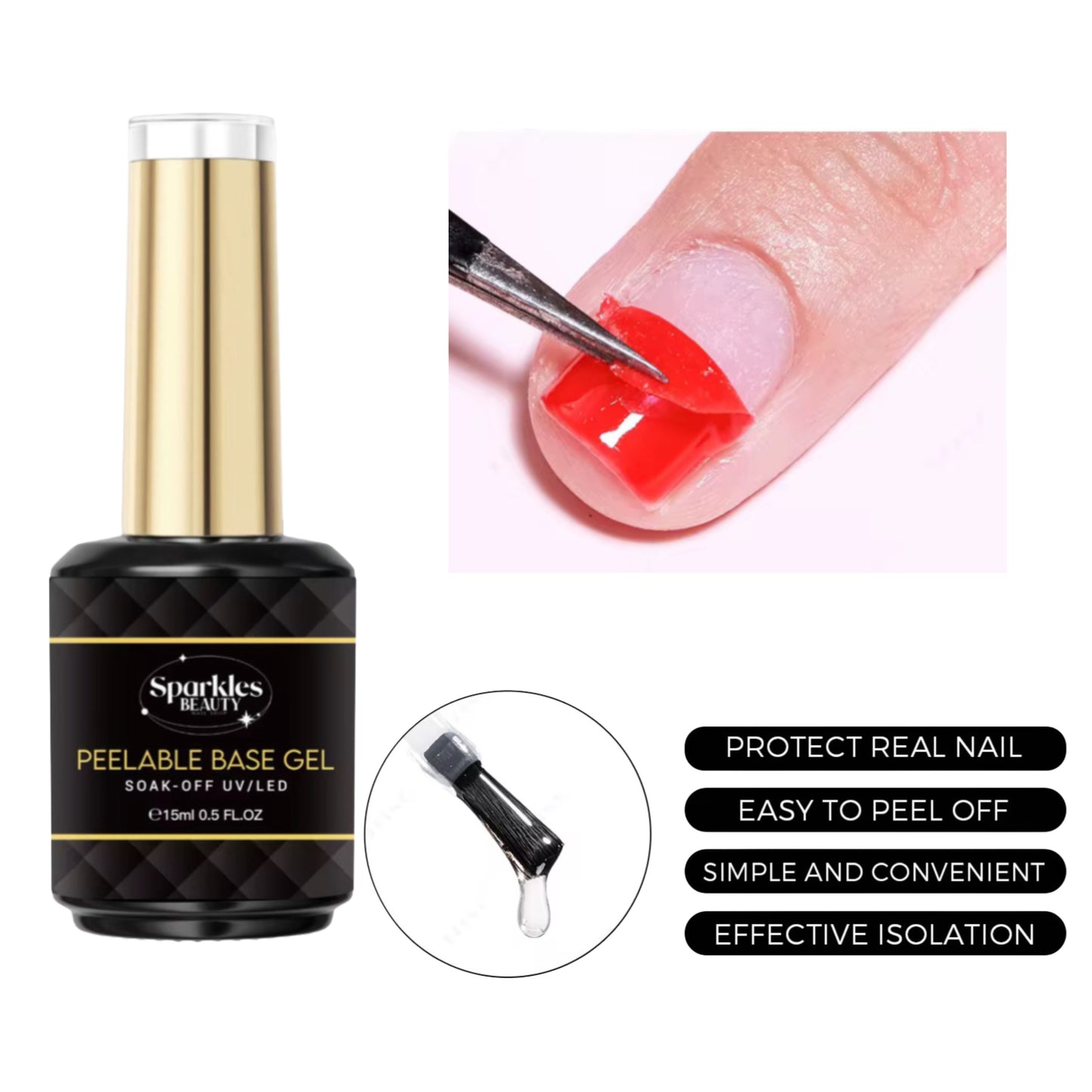 Peelable base gel