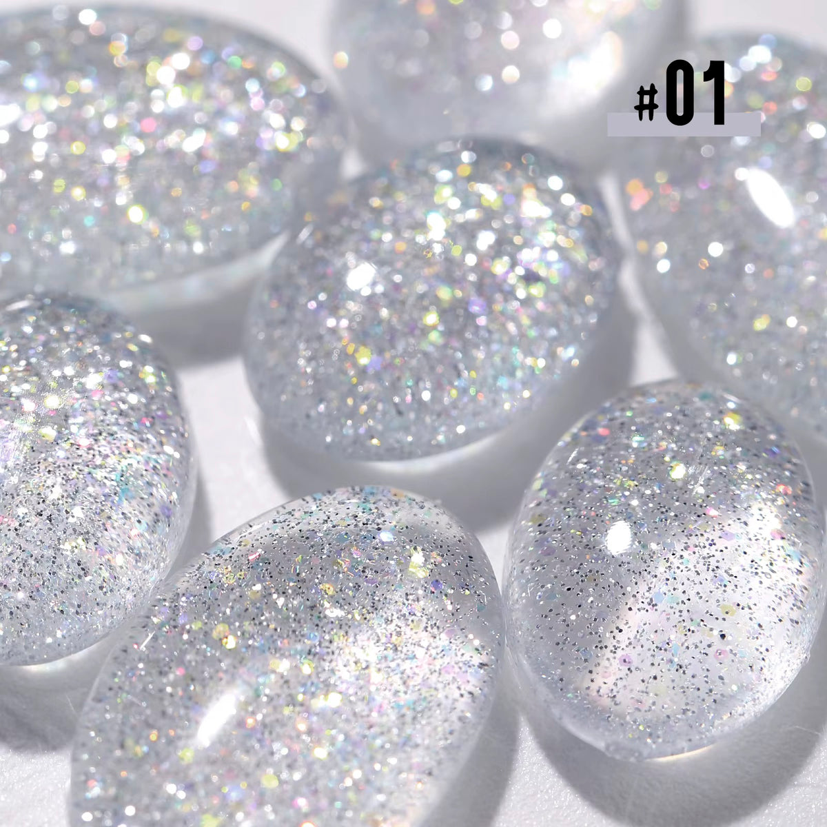 Glitter gel polish #01