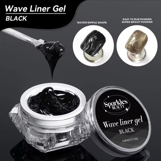 Wave liner gel black