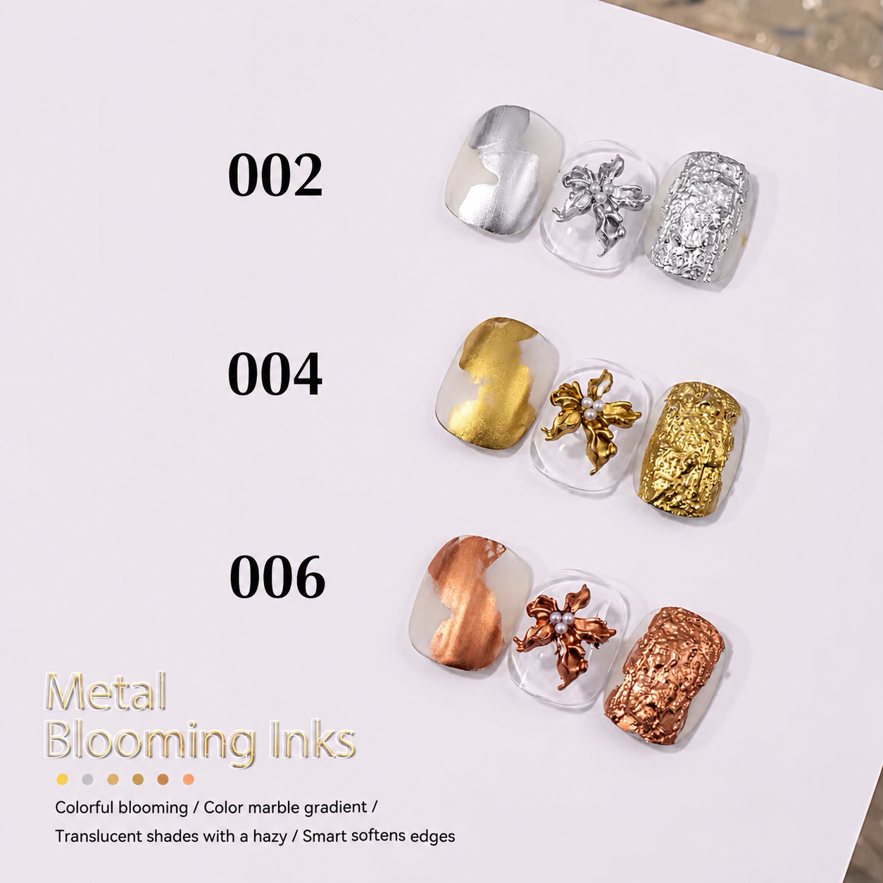 Metal Blooming Inks